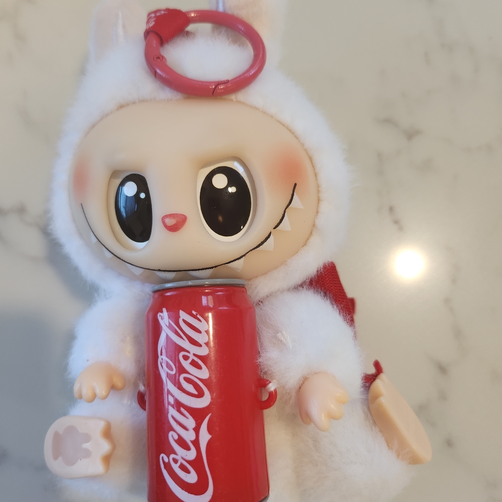 Adorable White and Red Plush Toy